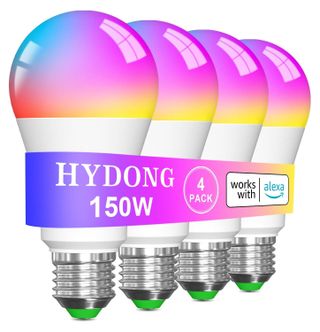 pack of four smart color-changing light bulbs