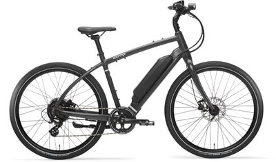 Black Co-op bike with battery pack on downtime