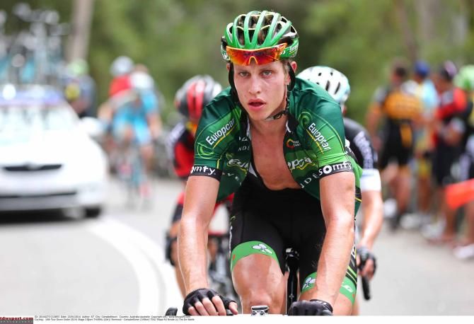 Bjorn Thurau (Europcar) in action at the Tour Down Under.