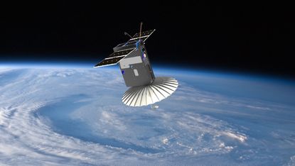 Engineers at NASA's Jet Propulsion Laboratory had to get creative to squeeze an antenna into a CubeSat called RainCube, scheduled to fly in 2017.