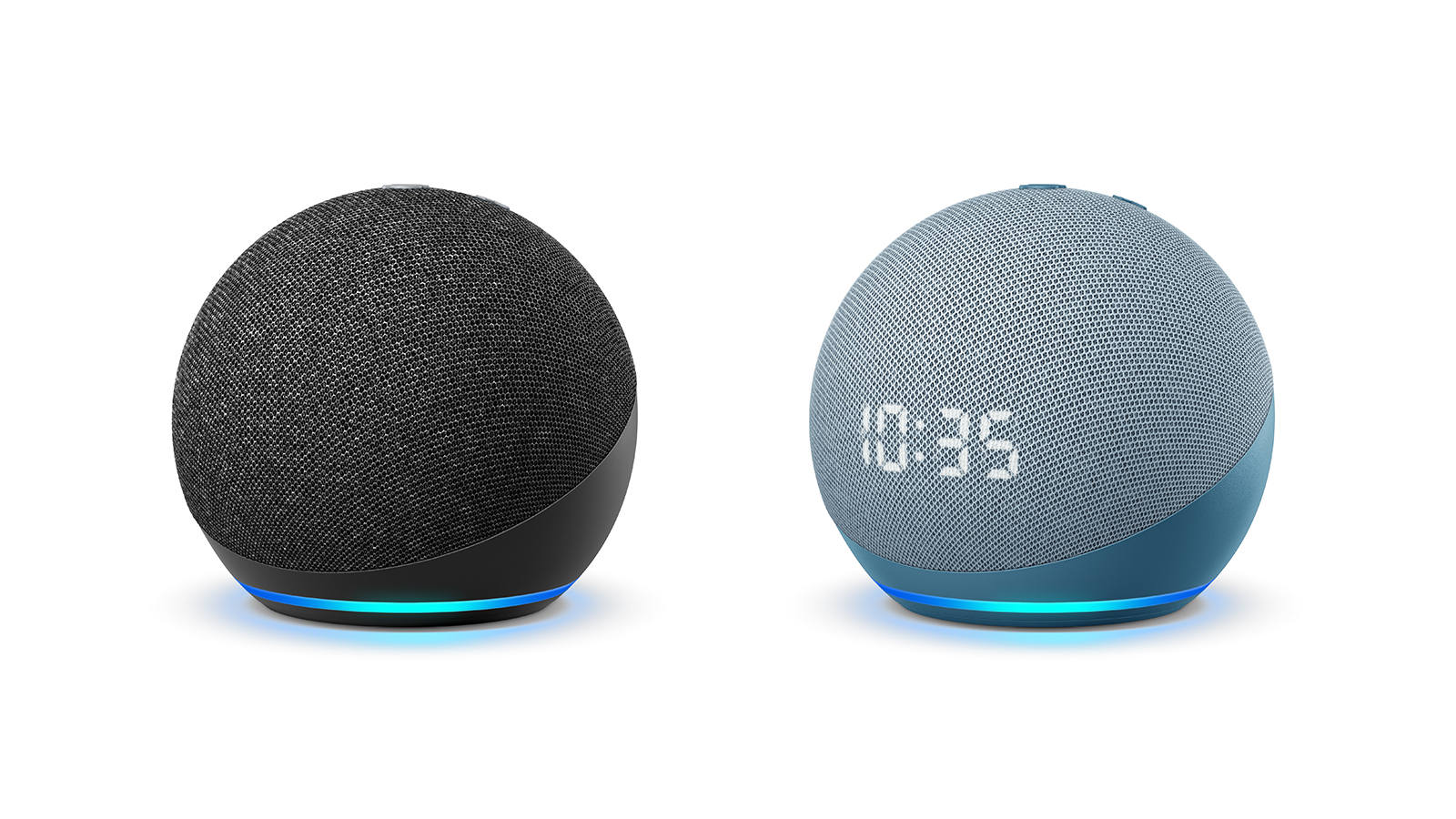 echo dot clock black