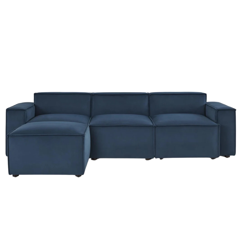 Model 03 3 Seater Left Chaise Sofa - Pumice