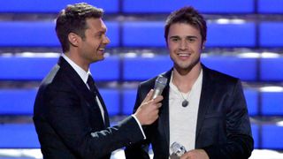 Ryan Seacrest and 'American Idol' season 8 winner Kris Allen.