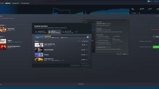 The new Steam Storage manager, showing what games I have installed on one of my drives, oops.