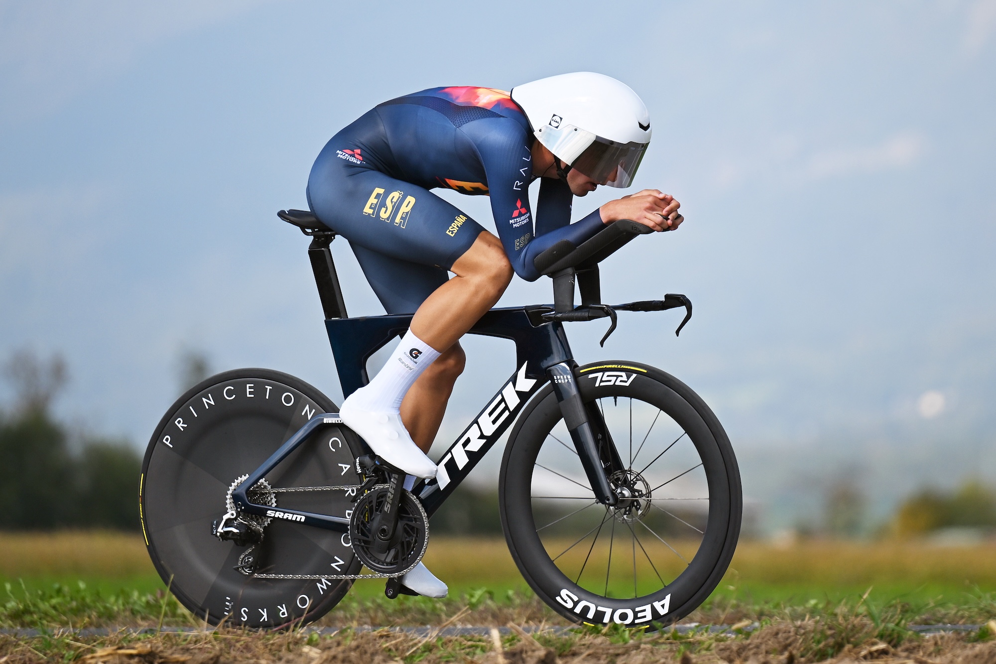 SENCUR, SLOVENIA - OCTOBER 07: Hector Alvarez of Spain competes during the 32nd UEC Road Cycling European Championships 2026 - Men's U23 Individual Time Trial a 22.1km team time trial race from Sencur to Sencur on October 07, 2026 in Sencur, Slovenia. (Photo by Szymon Gruchalski/Getty Images)