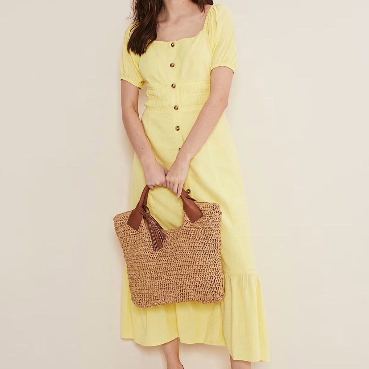 Phase Eight Linen Midi Dress
