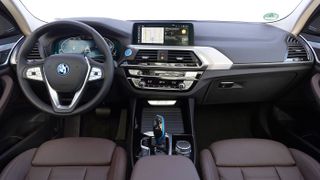 Interior shot of the BMW iX3