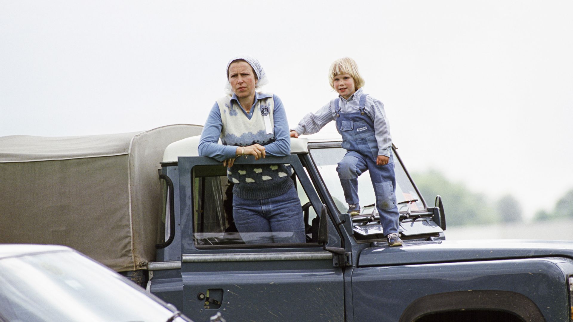 Princess Anne and a young Zara Tindall