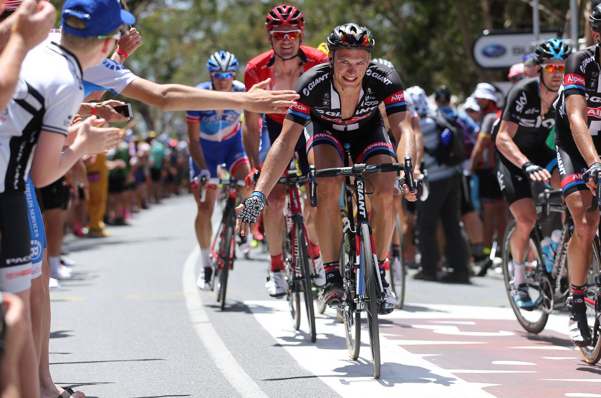 For riders such as Marcel Kittel the ride up Willunga Hill is rather enjoyable