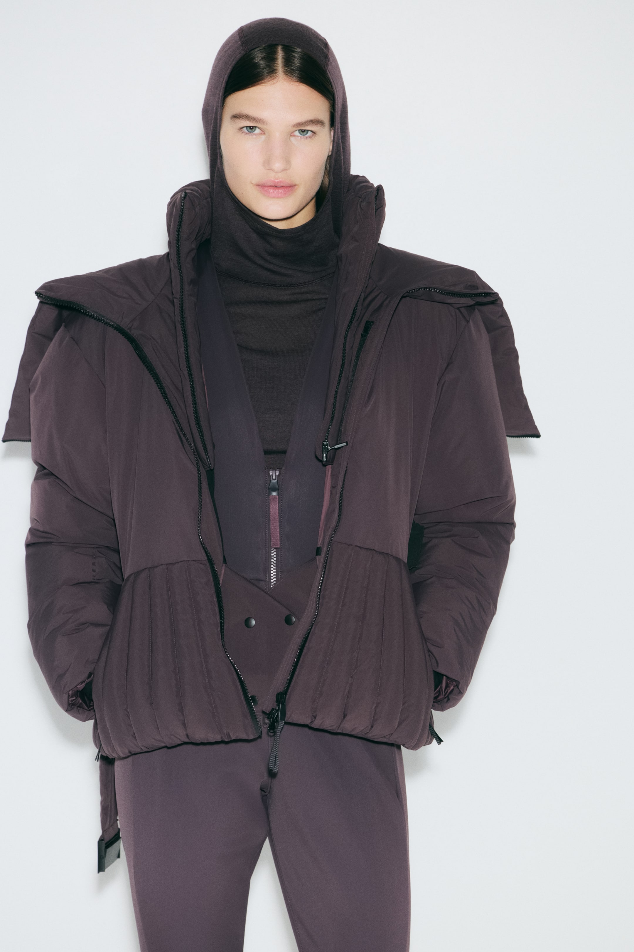 a model wearing an H&amp;amp;M ski jacket