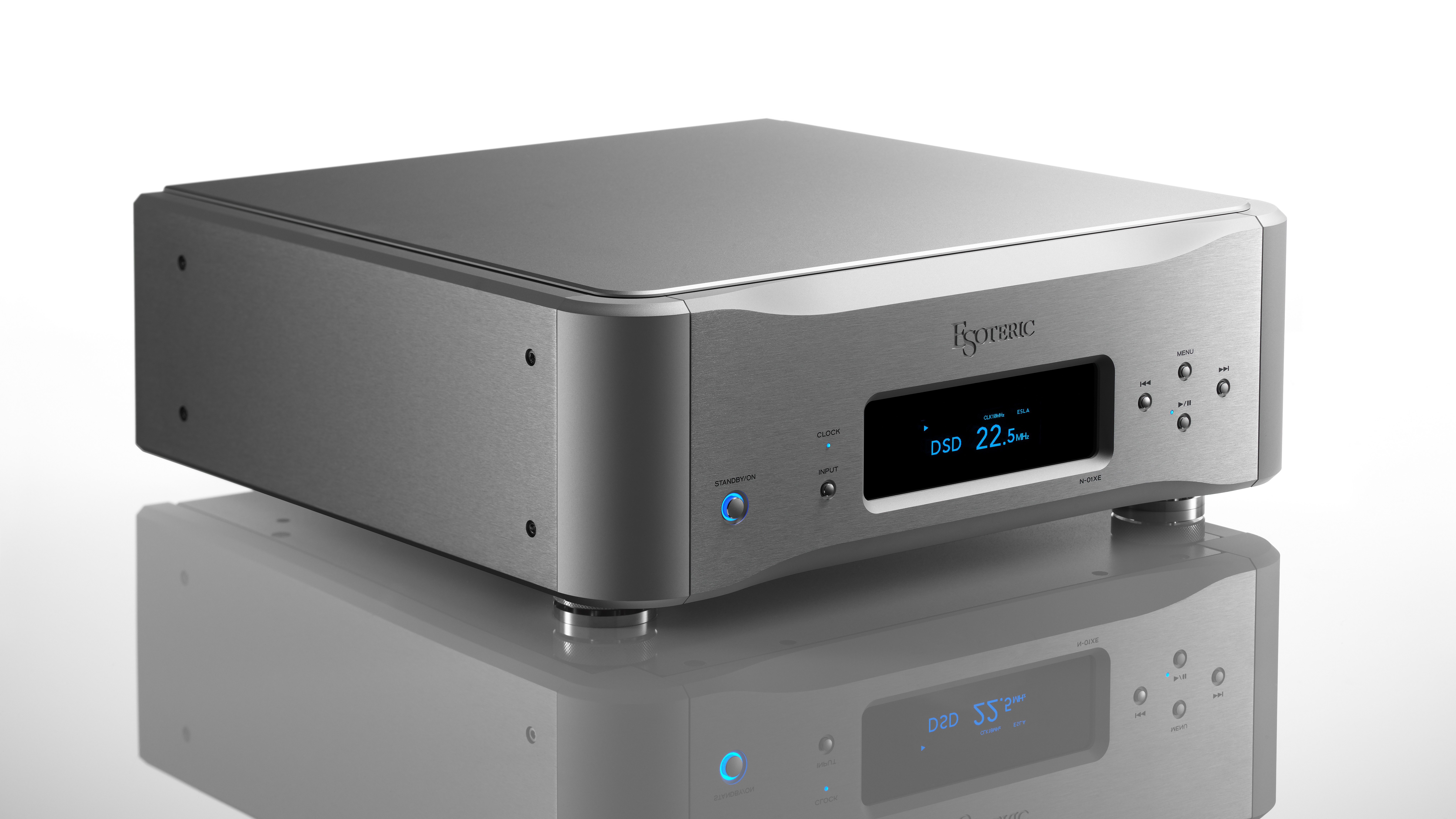 Esoteric N-01XE network player on a white background 