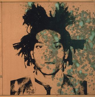 Silkscreen of Jean-Michel Basquiat by Andy Warhol
