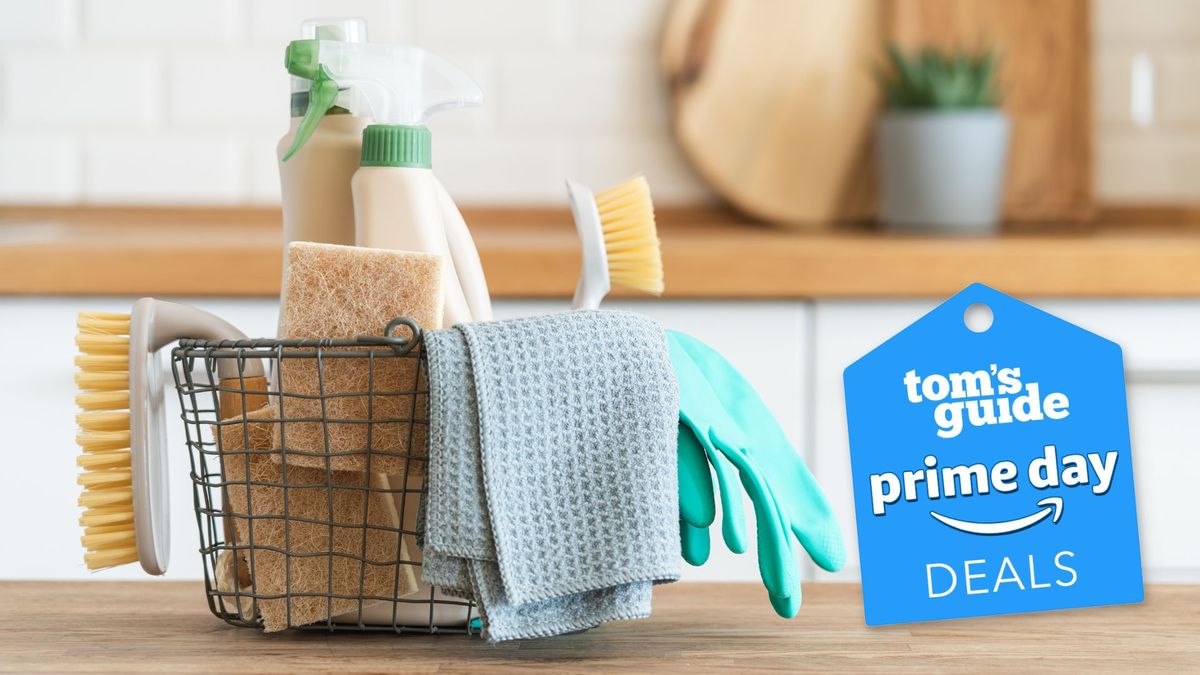 Cleaning essentials to buy for Prime Day in a hamper