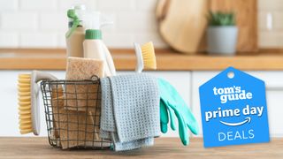 Cleaning essentials to buy for Prime Day in a hamper