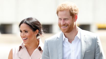 Meghan Markle and Prince Harry attend The Nelson Mandela Centenary Exhibition in London, July 2018.