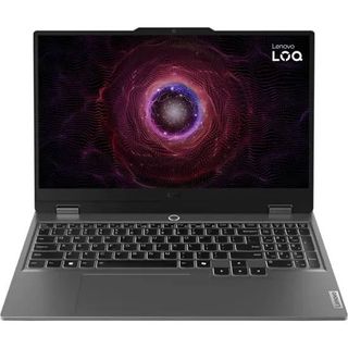 Lenovo LOQ gaming laptop against white background