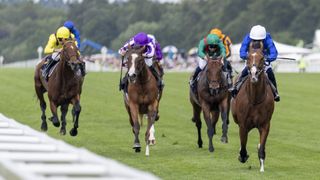 William Buick and Ombudsman leading the Prince of Wales' Stakes at Royal Ascot 2026