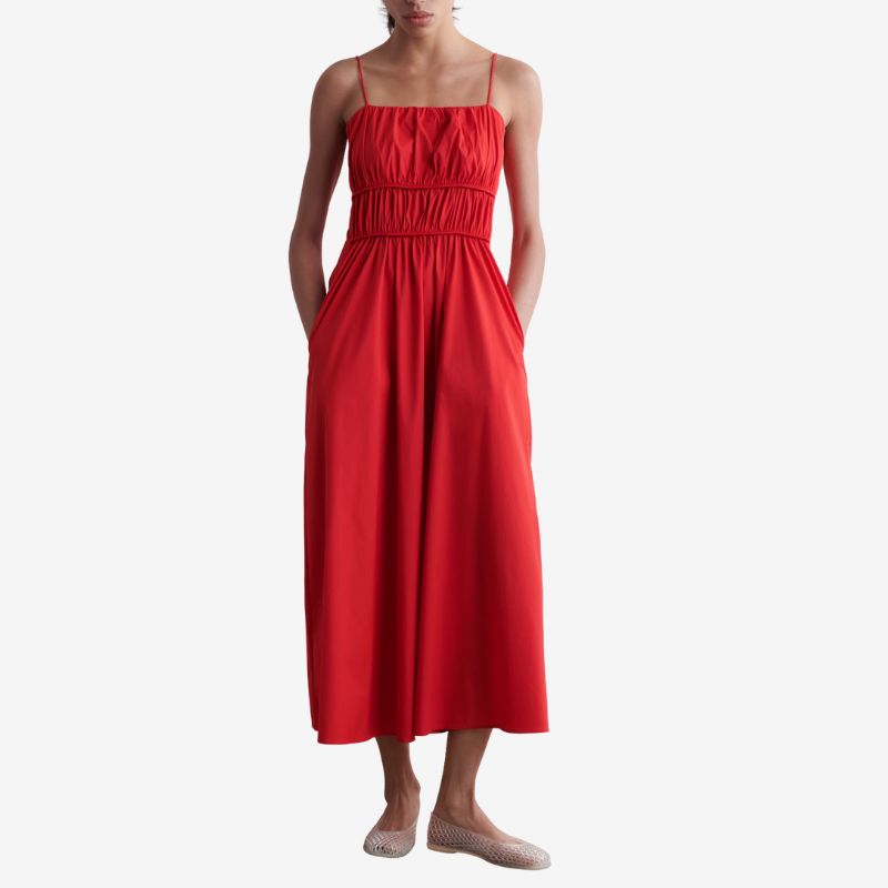Image of red maxi dress