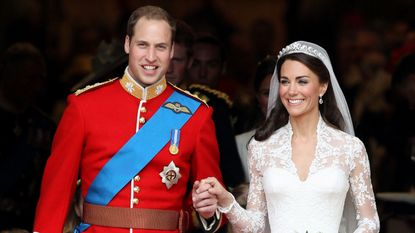 Prince Harry Kate tears - Prince William, Duke of Cambridge and Catherine, Duchess of Cambridge smile following their marriage at Westminster Abbey on April 29, 2011 in London, England.