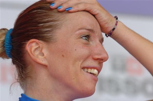 It's starting to sink in for Italy's Tatiana Guderzo.
