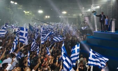 Greece's New Democracy party leader Antonis Samaras