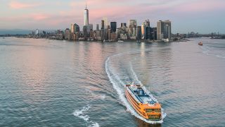 image of a Staten Island Ferry in NY.