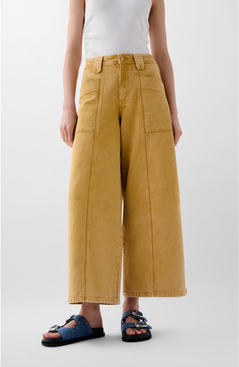 Culotte Washed Denim Pant