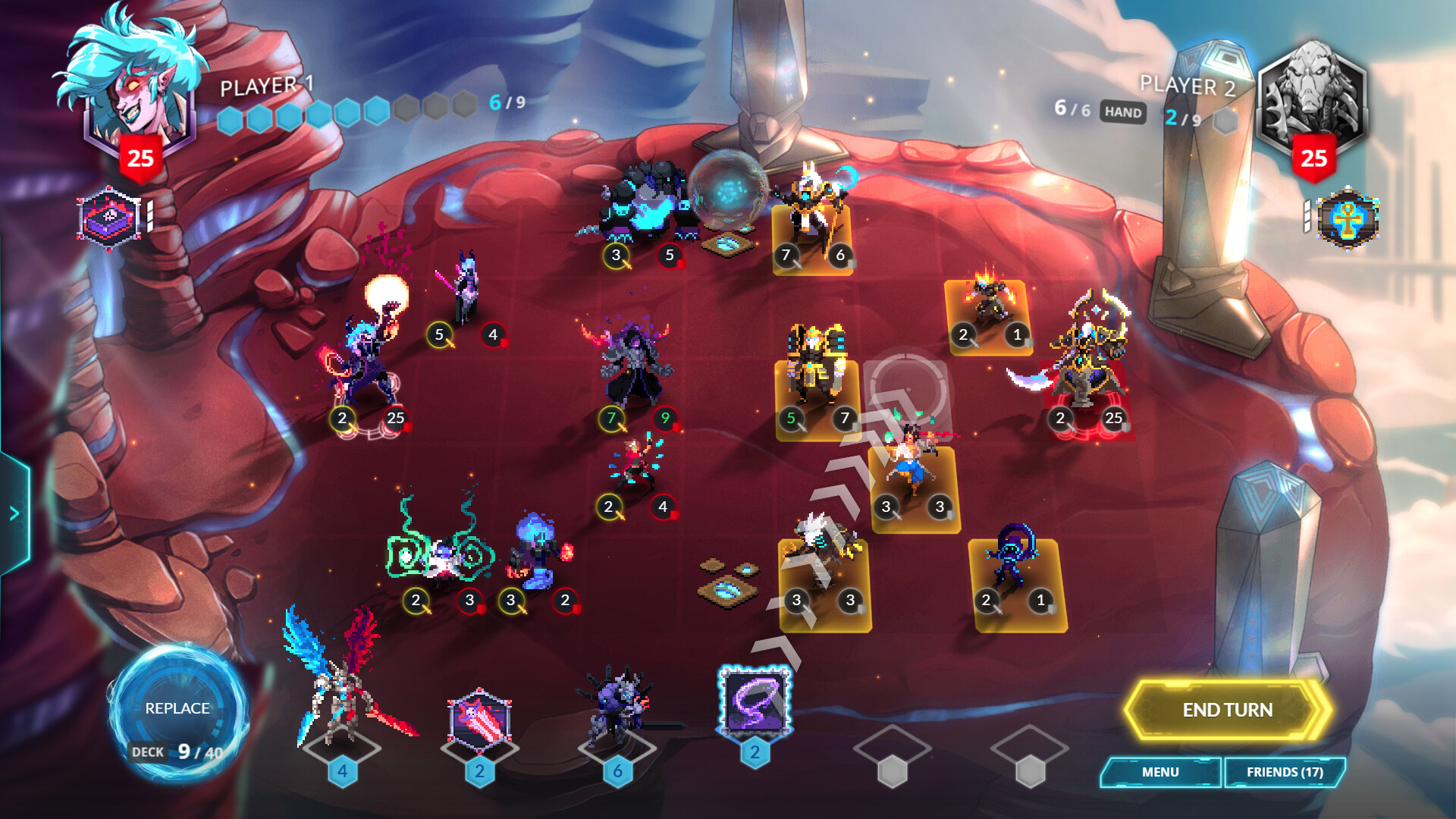 Duelyst 2 cards tactics game