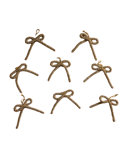 Beaded Bow Ornaments
