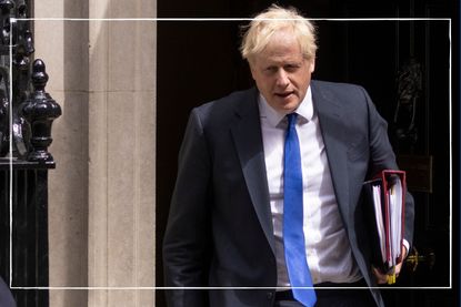 Boris Johnson resigns - Prime Minister Boris Johnson leaving 10 Downing Street