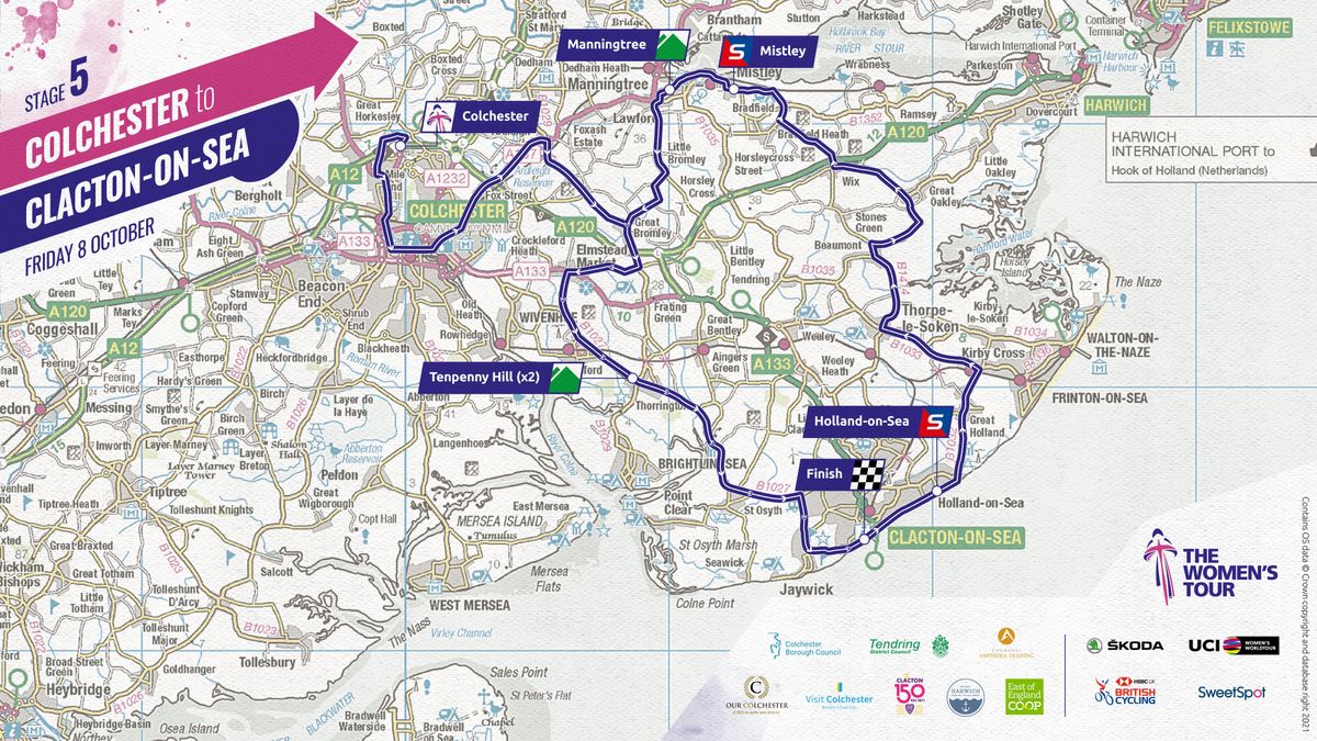The Women's Tour / SweetSpot - Stage 5 Map