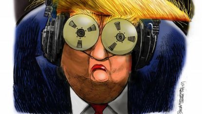 Political Cartoon U.S. Trump Georgia election call