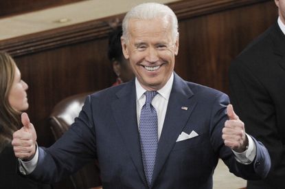 Joe Biden thinks GOP pool is a godsend. 