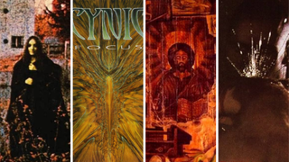 Album art by Black Sabbath, Cynic, At The Gates and Black Flag
