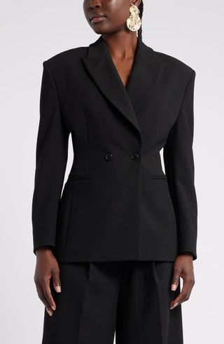 Megan Renee Structured Double Breasted Blazer