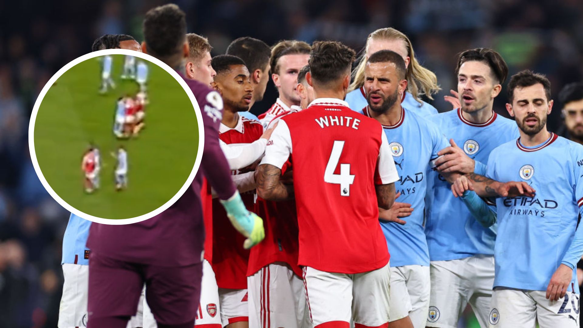 Ben White after Arsenal's defeat to Manchester City