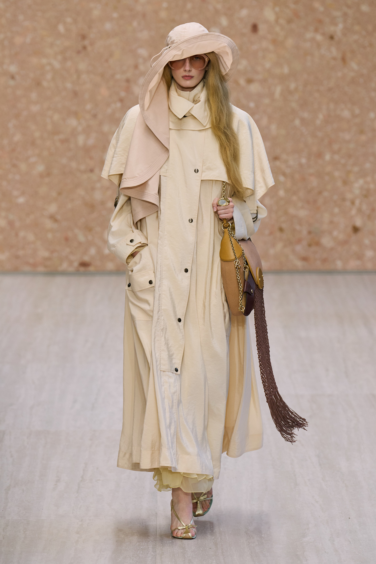 A model walks the Chlo&amp;eacute; spring/summer 2027 runway during Paris Fashion Week.