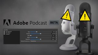 Adobe Podcast AI enhancing microphones