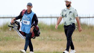 Jon Rahm prepares at Royal Troon for the 2024 Open