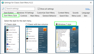 Select Windows 7 Style