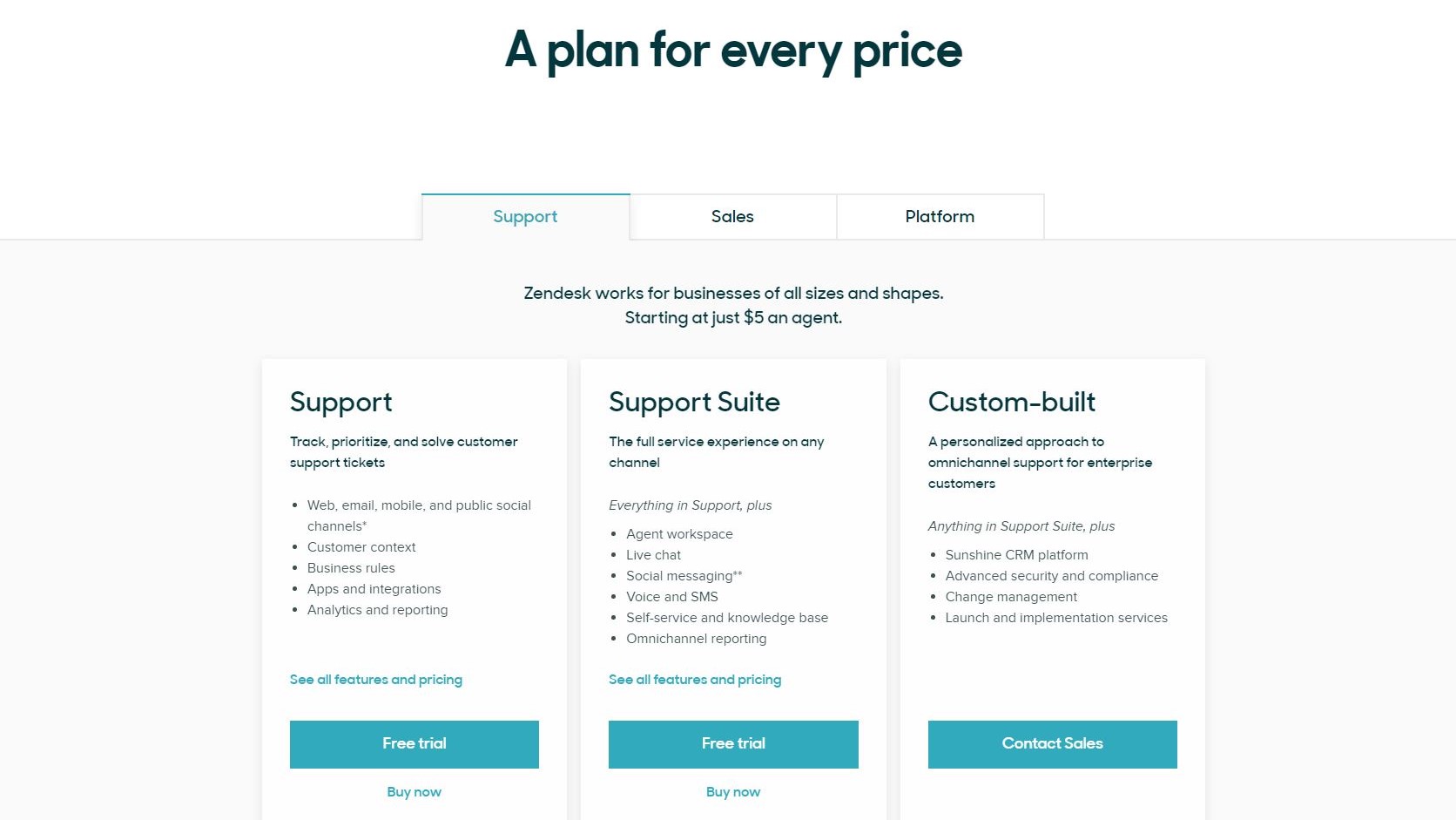 Plans and Pricing