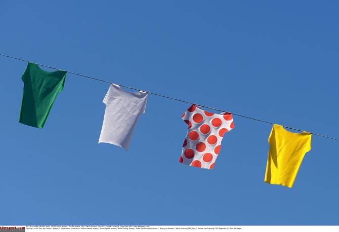 Some appropriate clothing hanging out to dry