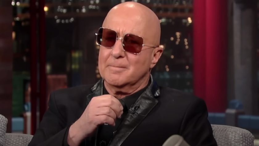 Paul Shaffer speaks to David Letterman on The Late Show