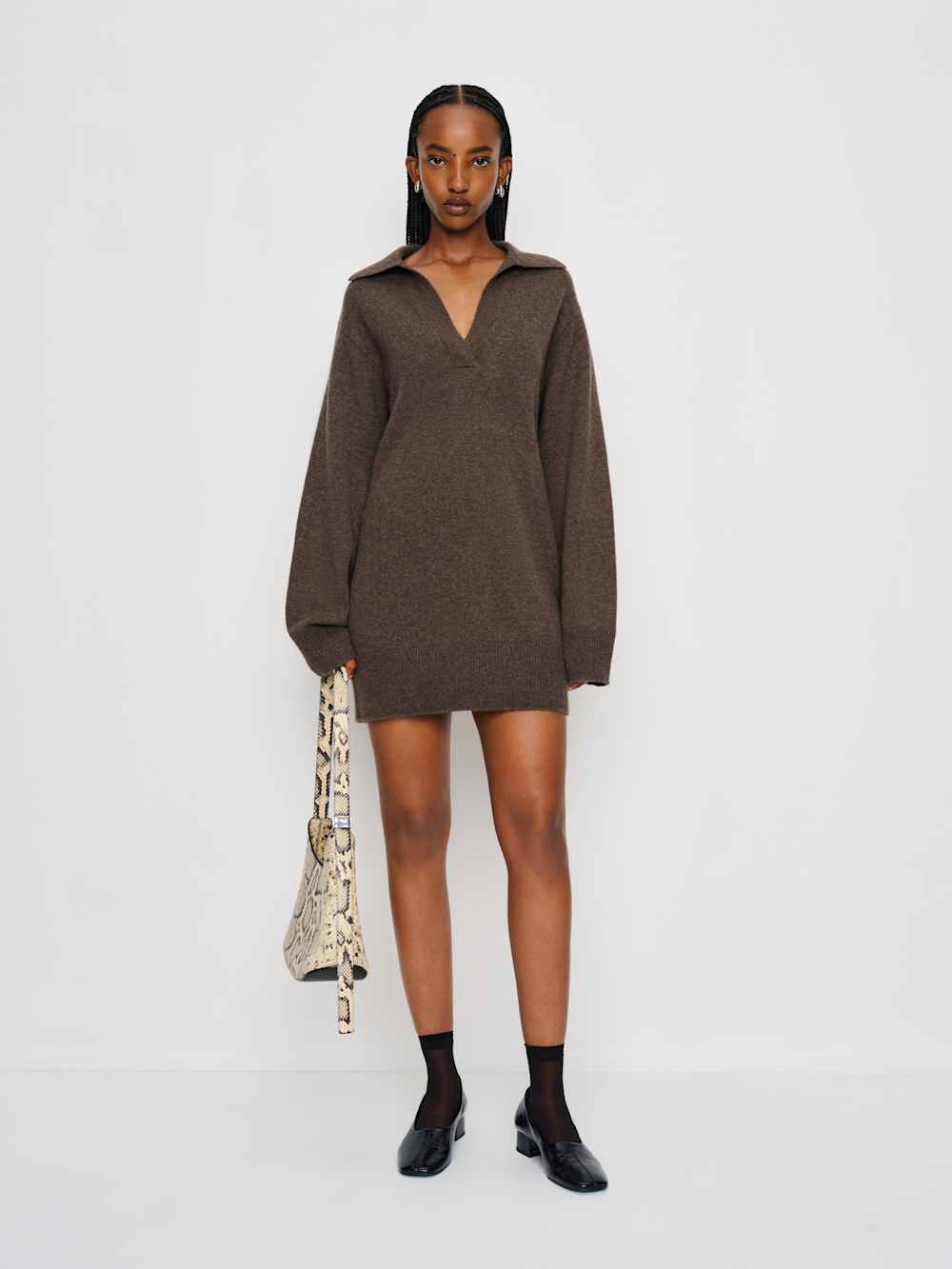 Maeve Cashmere Polo Dress