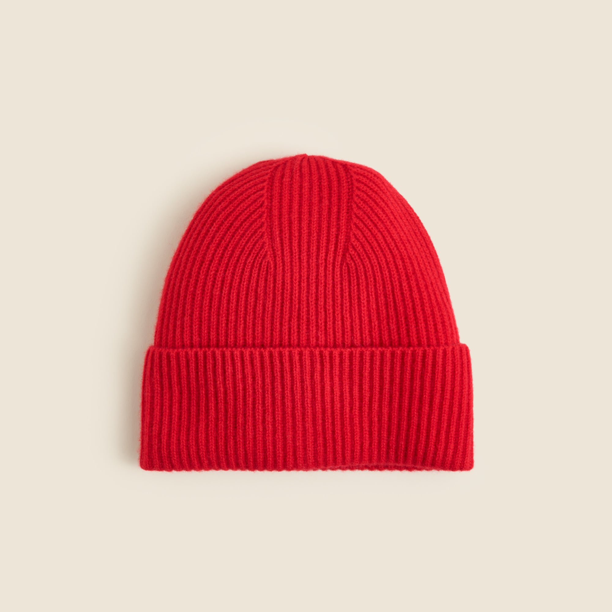 Ribbed Cashmere Beanie