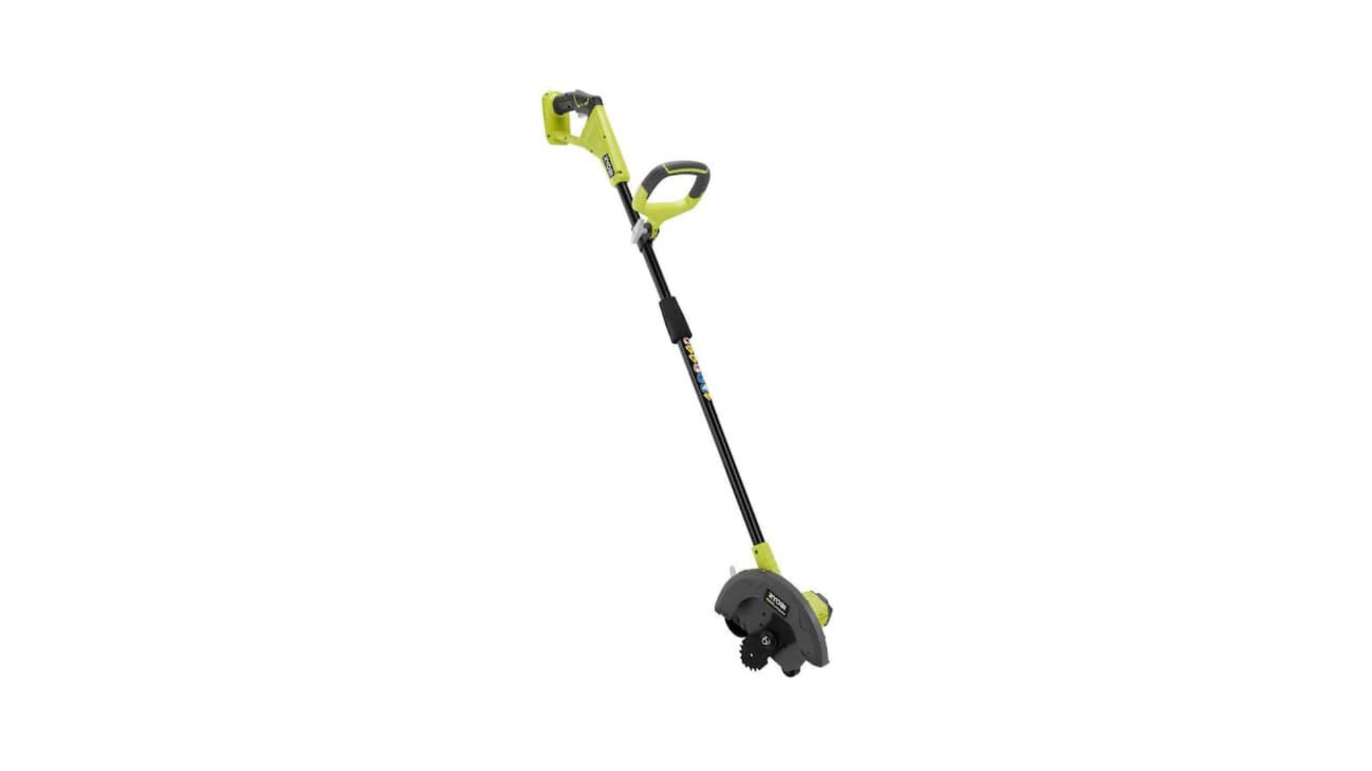 The Ryobi ONE+ electric lawn edger on a white background