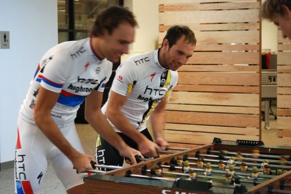 Frantisek Rabon and Michael Albasini were the opposing team.
