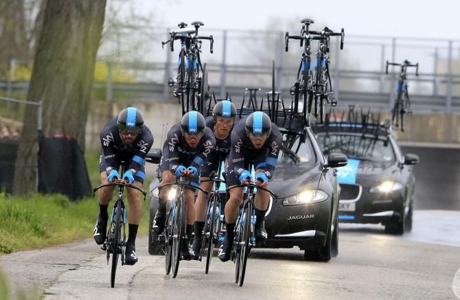 The Coppi e Bartali TTT sees teams field two teams of four riders