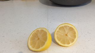 Lemons cut in half