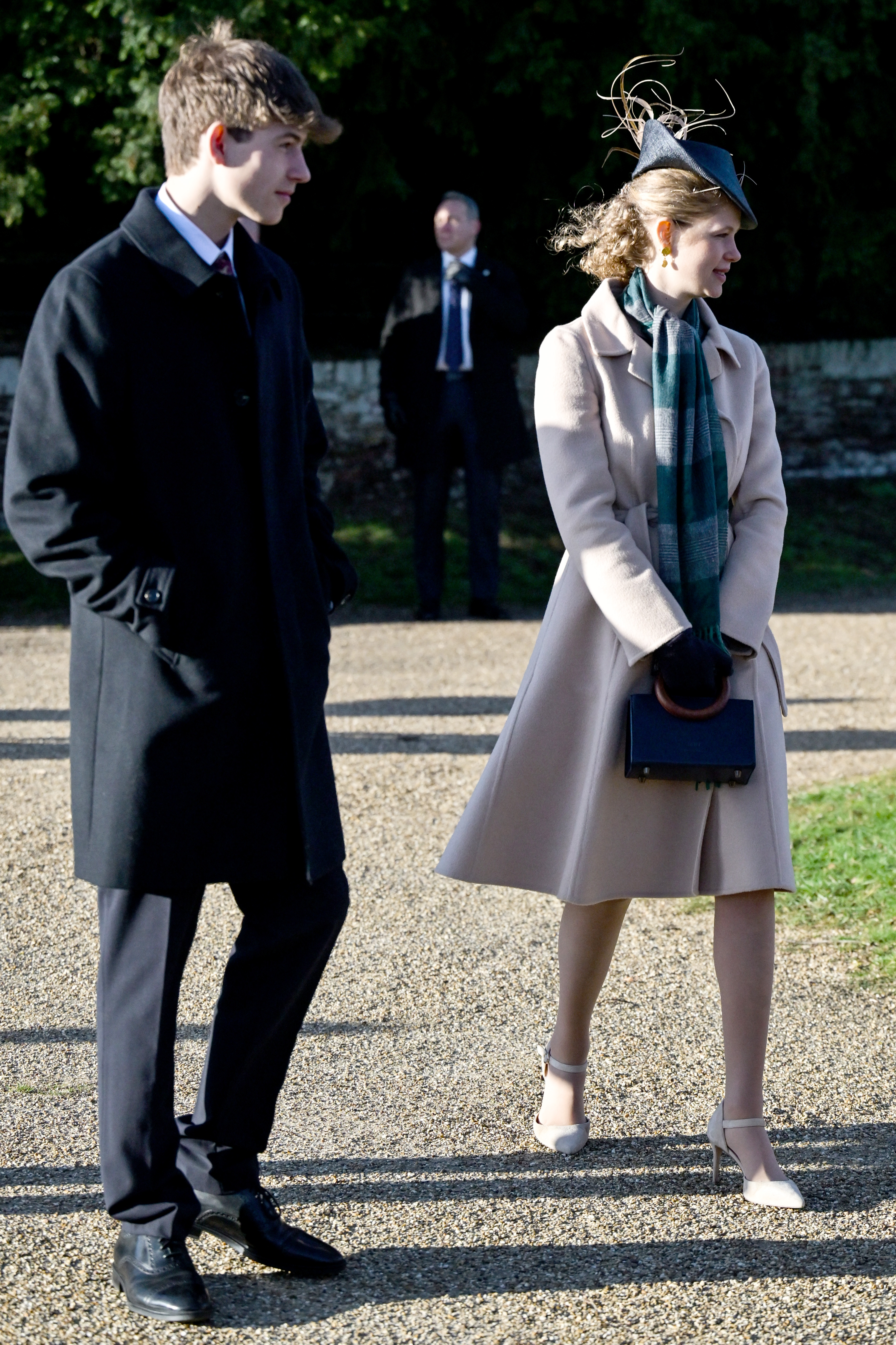 James Wessex walking next to his sister Lady Louise on Christmas morning 2025